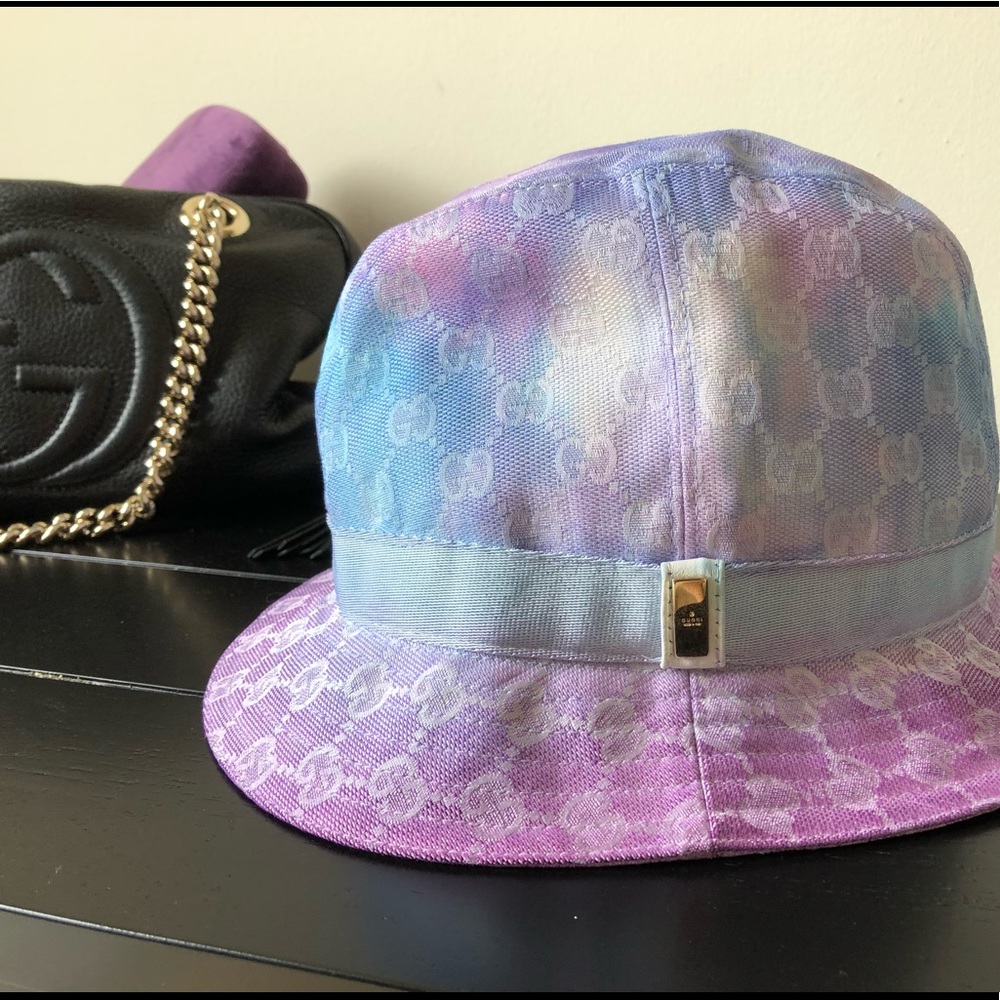 Authentic Gucci GG Bucket Custom Tie Dye Medium